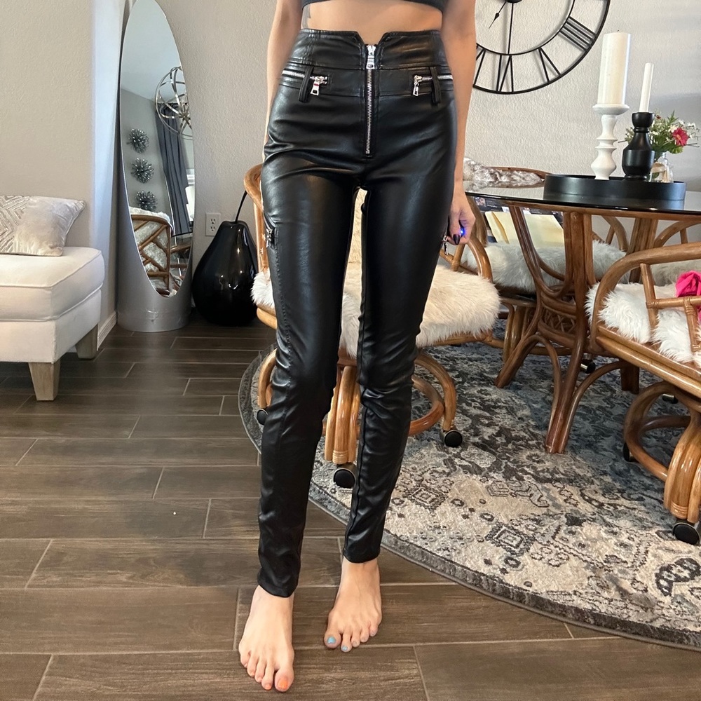 Leather Pants Tigers Mist